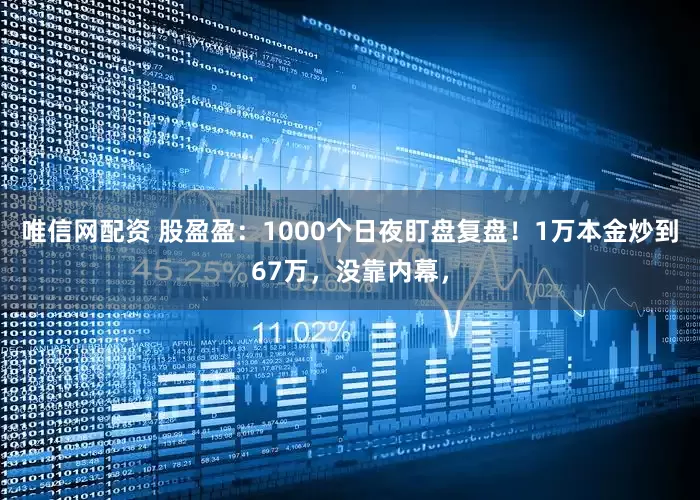 唯信网配资 股盈盈：1000个日夜盯盘复盘！1万本金炒到67万，没靠内幕，